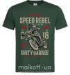 Чоловіча футболка Speed Rebel Dirty Garage Темно-зелений фото