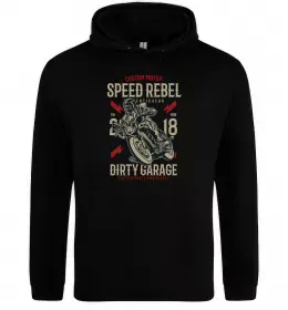 Чоловіча толстовка (худі) Eagle в шоломі Чорний фото