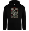 Мужская толстовка (худи) Speed Rebel Dirty Garage Черный Мужская толстовка (худи) Speed Rebel Dirty Garage Черный фото