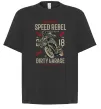 Футболка Оверсайз Speed Rebel Dirty Garage Черный фото
