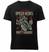 Чоловіча преміум футболка Speed Rebel Dirty Garage Чорний фото