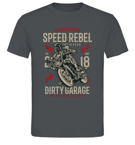 Чоловіча футболка Speed Rebel Dirty Garage Графіт фото