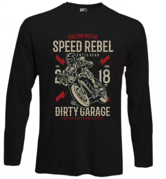 Лонгслів Speed Rebel Dirty Garage Чорний фото