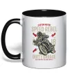 Чашка з кольоровою ручкою Speed Rebel Dirty Garage Чорний Чашка з кольоровою ручкою Speed Rebel Dirty Garage Чорний фото