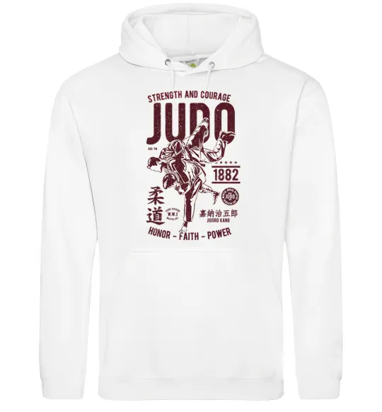 Жіноча толстовка (худі) Judo Білий фото