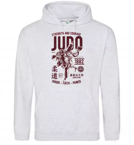 Жіноча толстовка (худі) Judo Сірий меланж фото