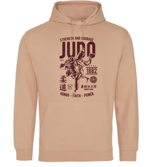 Жіноча толстовка (худі) Judo Пісочний фото