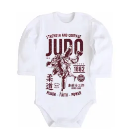 Детский боди Judo Белый фото