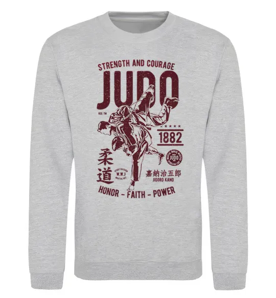 Свитшот Judo Серый меланж фото