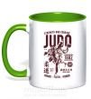 Чашка з кольоровою ручкою Judo Зелений фото