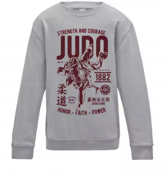 Дитячий світшот Judo Сірий меланж фото