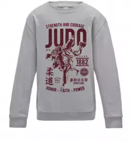 Дитячий світшот Judo Сірий меланж фото