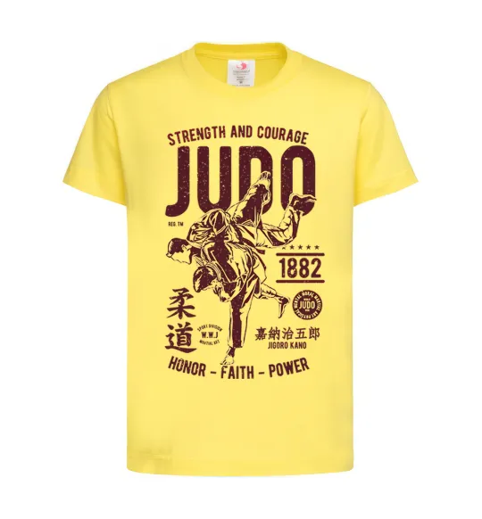 Детская футболка Judo Лимонный фото