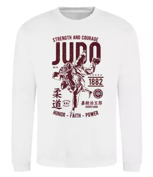 Свитшот Judo Белый фото