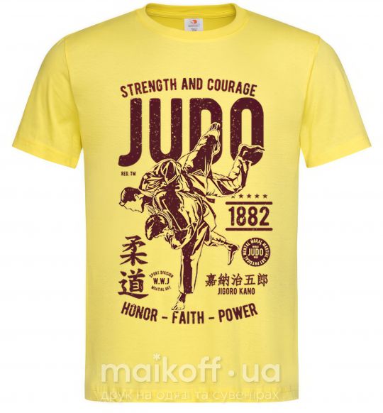 Мужская футболка Judo Лимонный фото