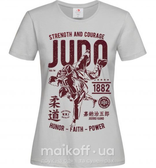 Жіноча футболка Judo Сірий фото