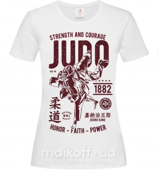 Женская футболка Judo Белый фото