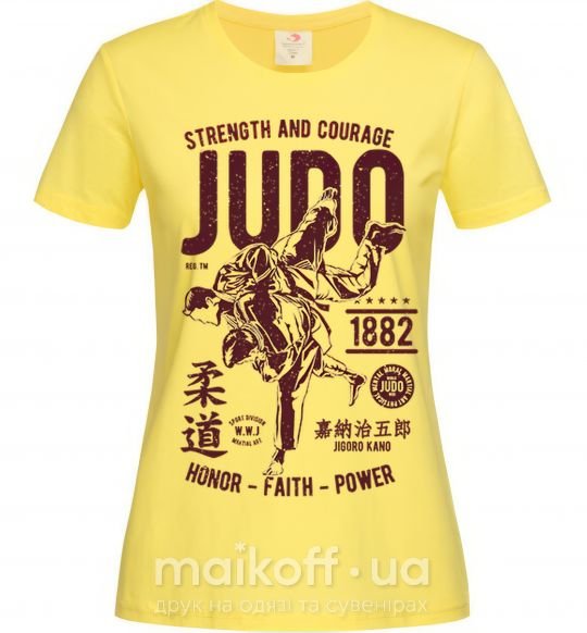 Женская футболка Judo Лимонный фото