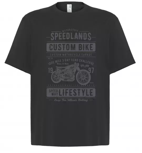 Футболка Оверсайз Speedlands Custom Bike Черный фото