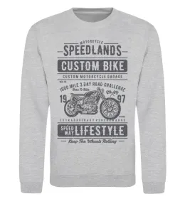 Свитшот Speedlands Custom Bike Серый меланж фото