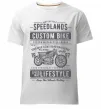 Мужская премиум футболка Speedlands Custom Bike Белый фото