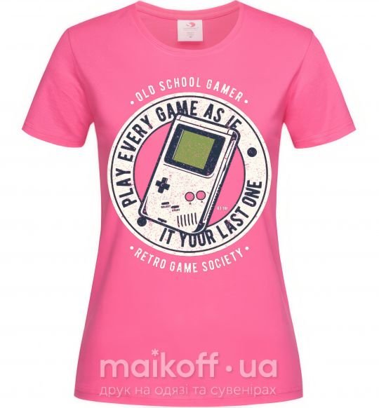 Женская футболка Last Game Ярко-розовый фото