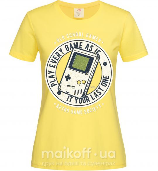 Женская футболка Last Game Лимонный фото