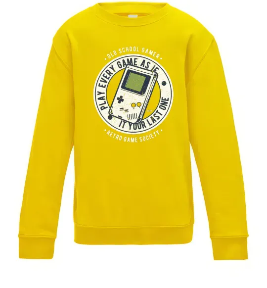 Дитячий світшот Last Game Сонячно жовтий фото