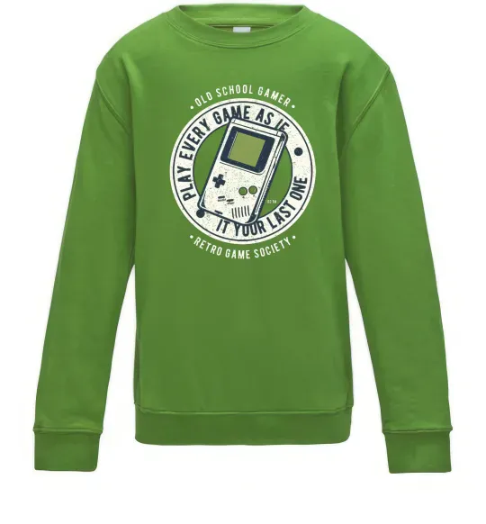 Дитячий світшот Last Game Лаймовий фото