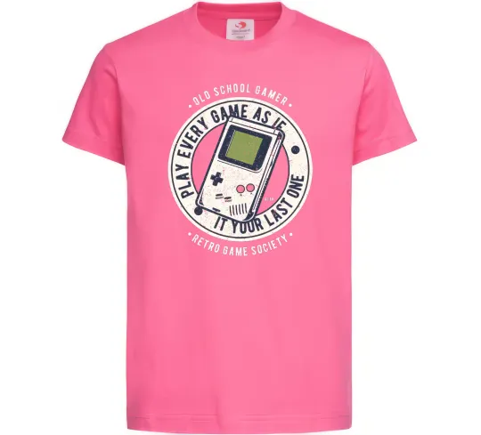 Дитяча футболка Last Game Яскраво-рожевий фото