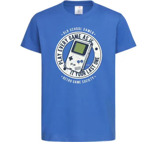 Дитяча футболка Last Game Яскраво-синій фото