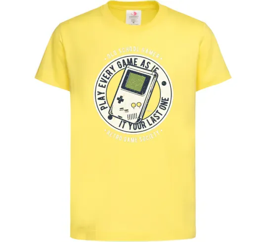 Дитяча футболка Last Game Лимонний фото