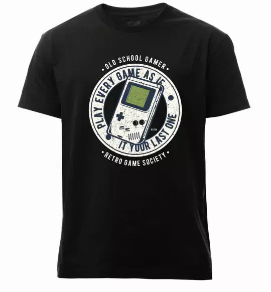 Мужская премиум футболка Last Game Черный фото