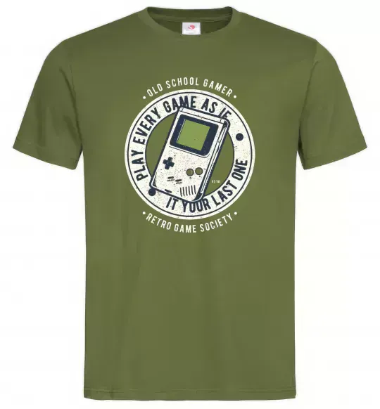 Мужская футболка Last Game Оливковый фото