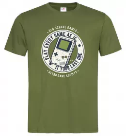 Чоловіча футболка Last Game Оливковий фото