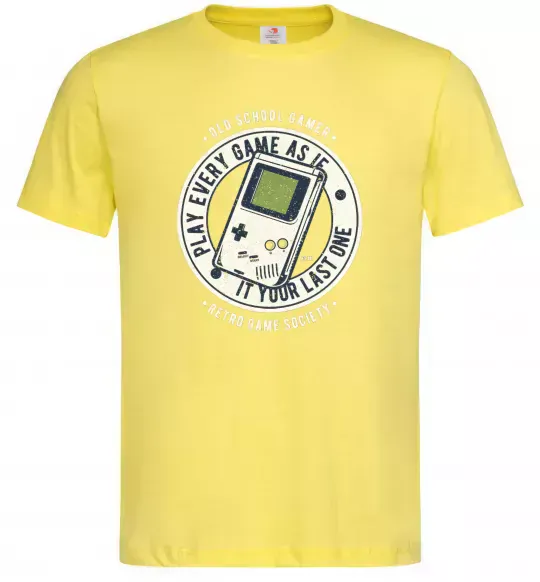 Мужская футболка Last Game Лимонный фото