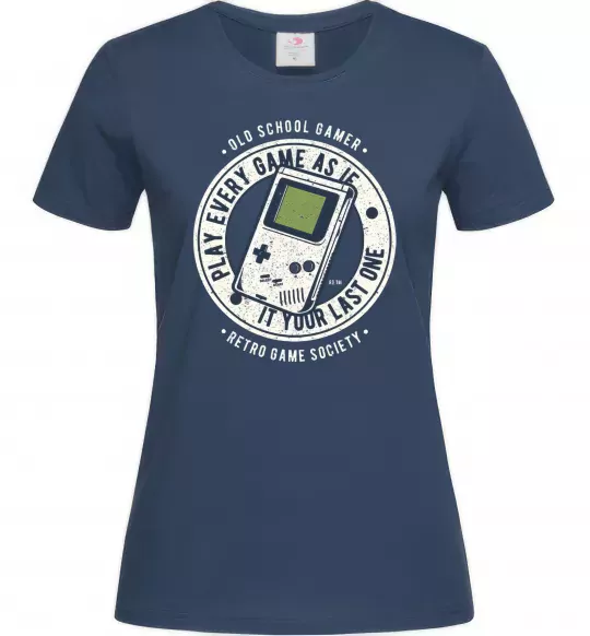 Жіноча футболка Last Game Темно-синій фото