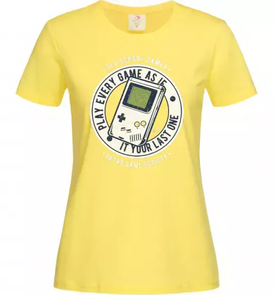 Жіноча футболка Last Game Лимонний фото
