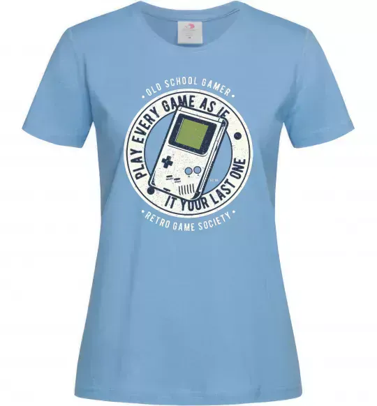Жіноча футболка Last Game Блакитний фото