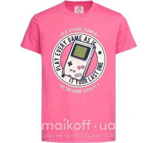 Детская футболка Last Game Ярко-розовый фото