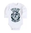 Детский боди Life Is Like Soccer Белый фото