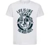 Детская футболка Life Is Like Soccer Белый фото