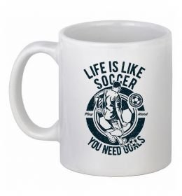 Чашка керамическая Life Is Like Soccer