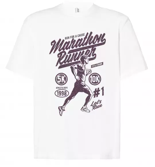 Футболка Оверсайз Marathon Runner Белый фото