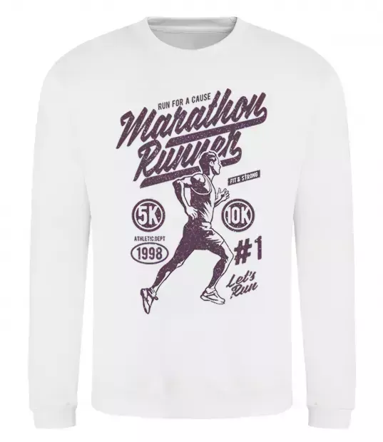 Свитшот Marathon Runner Белый фото