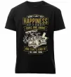 Чоловіча преміум футболка Money Can't Buy Happiness Чорний фото
