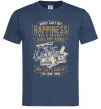 Чоловіча футболка Money Can't Buy Happiness Темно-синій фото