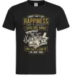 Чоловіча футболка Money Can't Buy Happiness Чорний фото