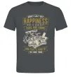 Чоловіча футболка Money Can't Buy Happiness Графіт фото