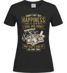 Женская футболка Money Can't Buy Happiness